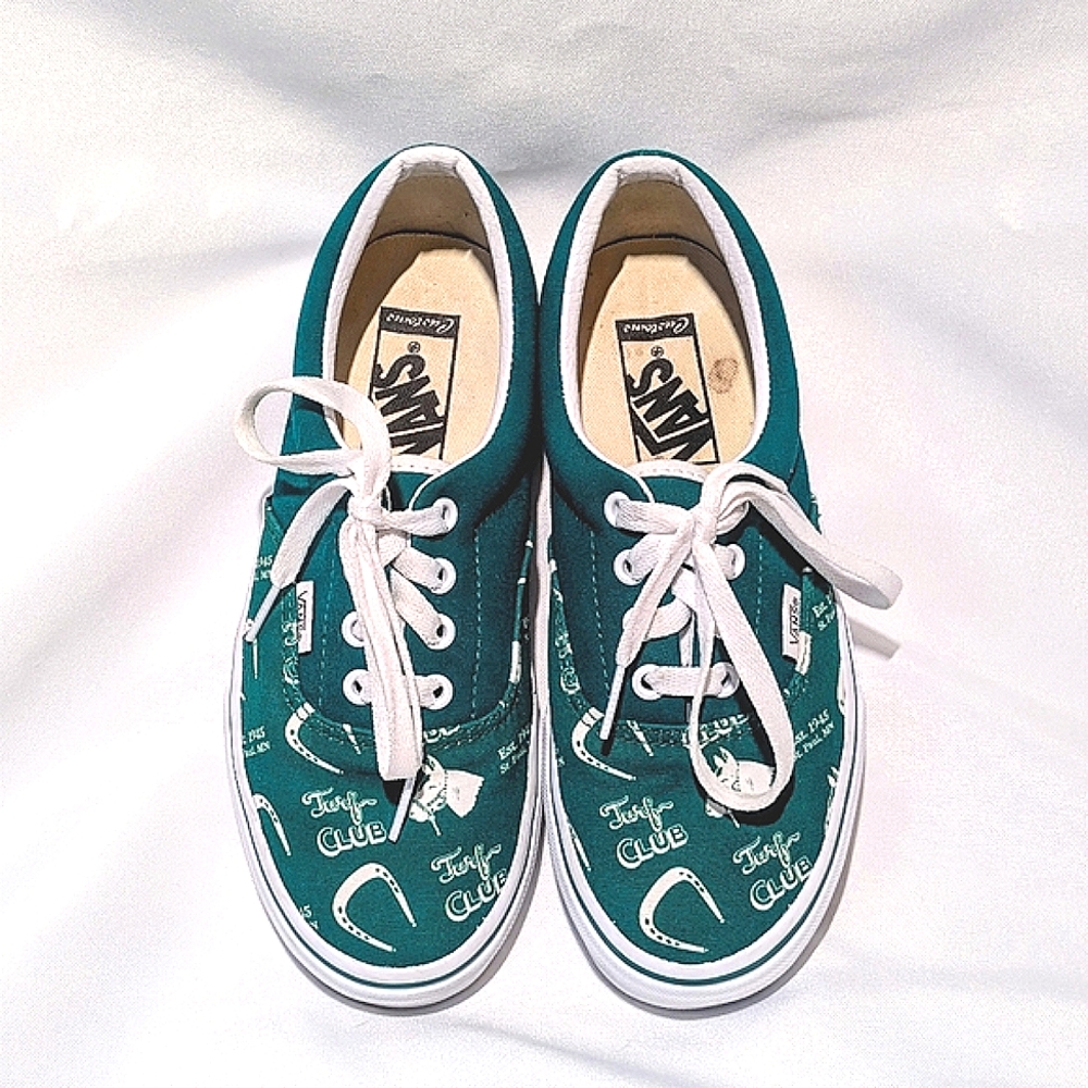 VANS x TURF CLUB Green Shoes EUC - Picture 3 of 16